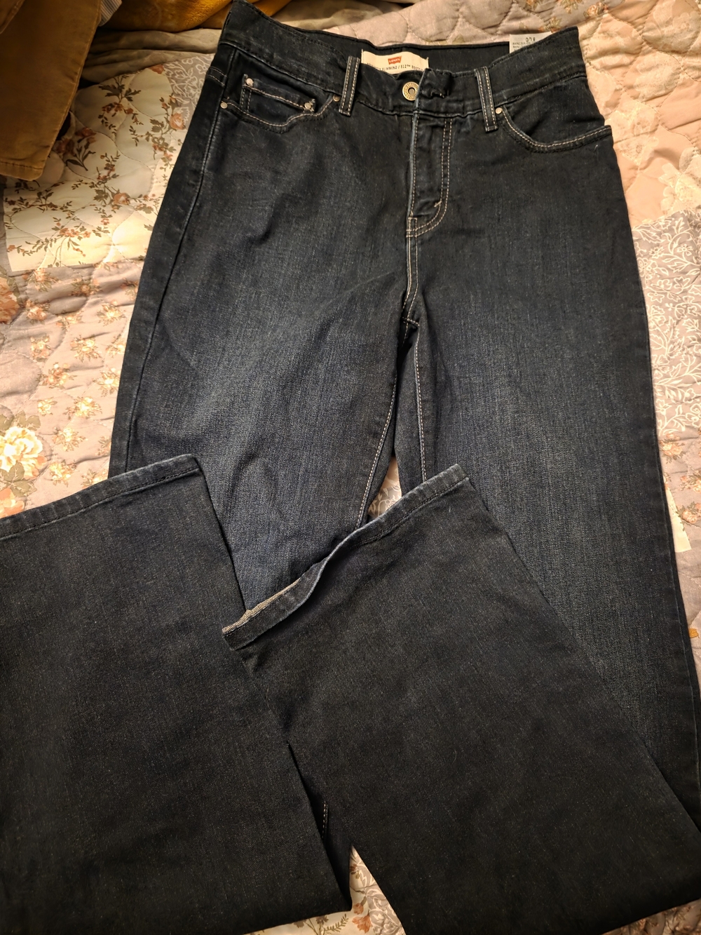 Levi's Dark Blue Bootcut 512 Slimming Jeans
